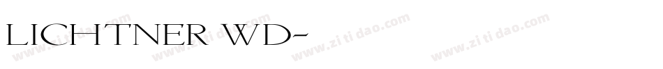 Lichtner Wd字体转换